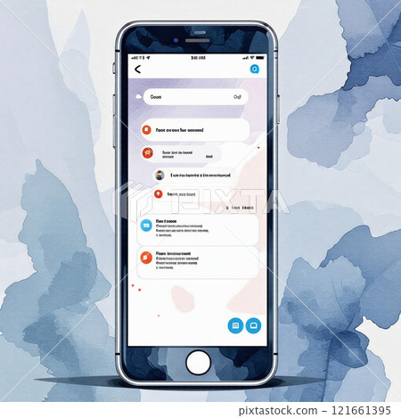 Smartphone watercolor style 121661395