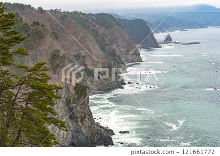 岩手三陸宇之須懸崖風景 121661772