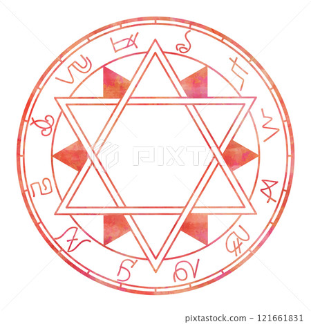 Magic circle (red) 121661831