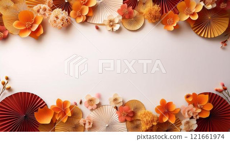 Elegant frame material with Japanese-style color scheme 4 121661974