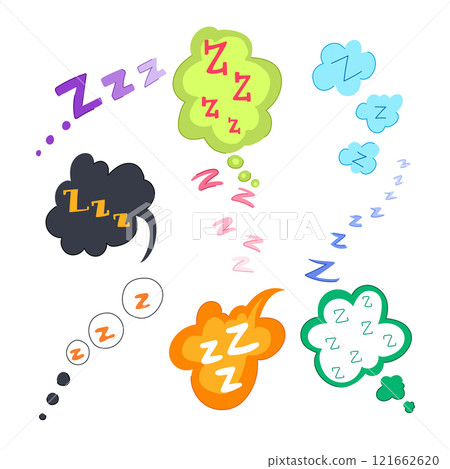 sleep zzz set cartoon vector illustration sleep zzz set cartoon vector illustration 121662620