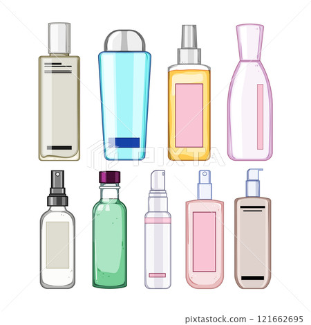 face toner set cartoon vector illustration 121662695