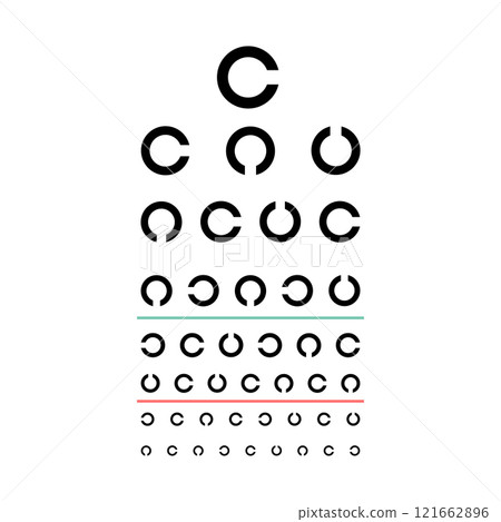 Eye chart poster Eye chart poster 121662896