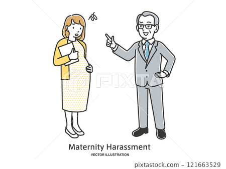 一名女上班族遭到老闆的產期騷擾 一名女上班族遭到老闆的產期騷擾 121663529