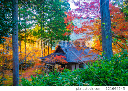 【京都風景】三千院、大原之裡的秋葉暖心 【京都風景】三千院、大原之裡的秋葉暖心 121664245