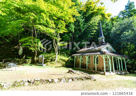 Autumn day at the Maria Cathedral, Otome Pass 3, Tsuwano Town, Kashima Prefecture Autumn day at the Maria Cathedral, Otome Pass 3, Tsuwano Town, Kashima Prefecture 121665416