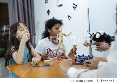 children classroom education stem technology school. student learning innovation electronic robot human. children classroom education stem technology school. student learning innovation electronic robot human. 121666261