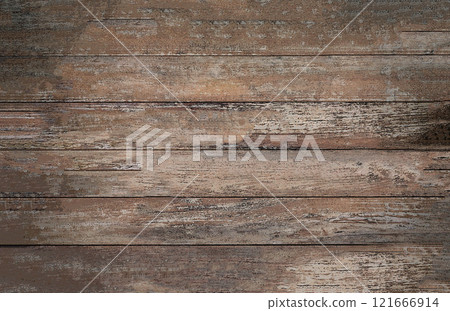 The background texture of a worn old wooden background 121666914