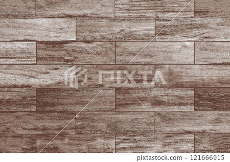 Textured surface of a worn wooden background 121666915