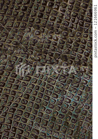 The background texture is gray with a pattern of small squares The background texture is gray with a pattern of small squares 121666961