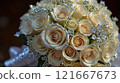 close up of a wedding bouquet 121667673