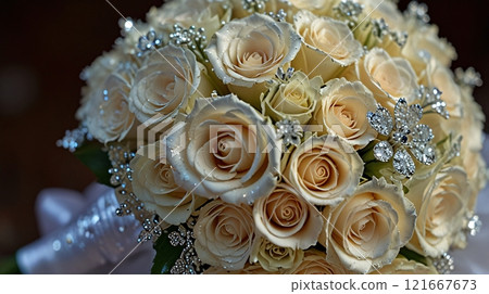 close up of a wedding bouquet close up of a wedding bouquet 121667673