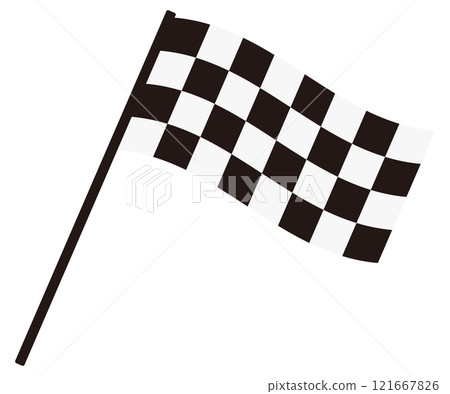 Checkered flag illustration Checkered flag illustration 121667826