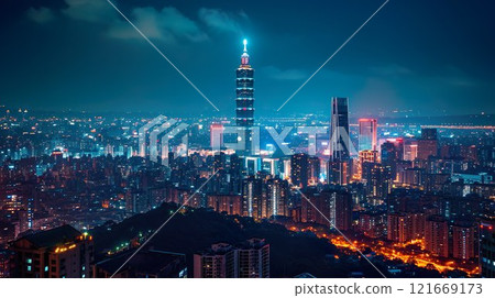 台灣台北市城市景觀 02 121669173