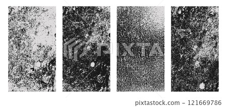 Collection of abstract gritty grunge backgrounds. Noise textures. Vector illustration for posters, covers and other designs. Collection of abstract gritty grunge backgrounds. Noise textures. Vector illustration for posters, covers and other designs. 121669786