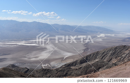 View of the Death Valley, California mountains and desert background, USA national parks landscape View of the Death Valley, California mountains and desert background, USA national parks landscape 121669969