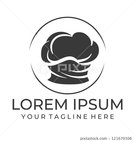 Chef hat logo vector illustration 121670306