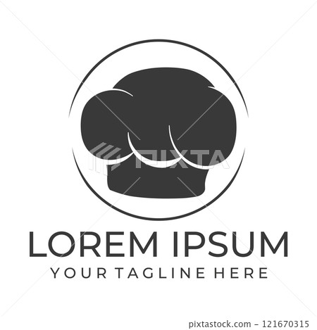 Chef hat logo vector illustration 121670315