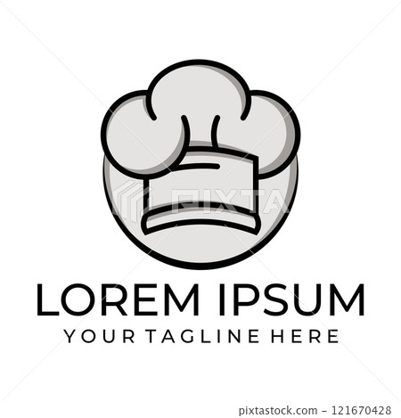 Chef hat logo vector illustration 121670428