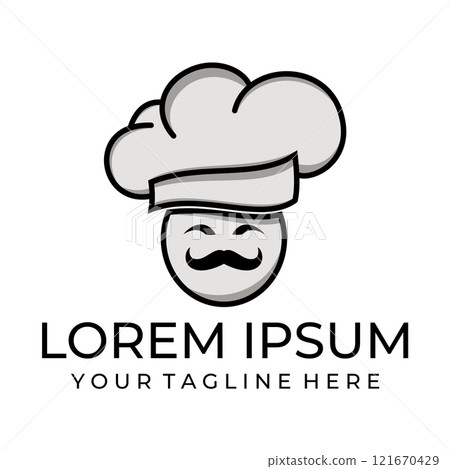 Chef hat logo vector illustration 121670429