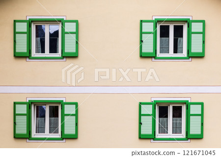 Ancient doors and windows 121671045
