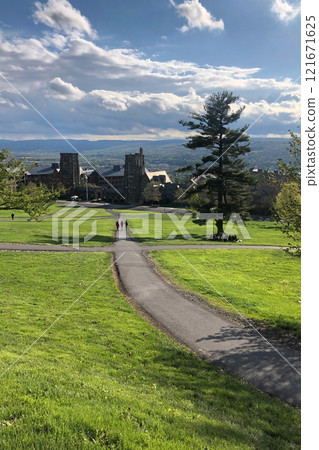 Ithaca New York, Cornell University. Cornell University is a private, statutory, Ivy League and land-grant research university 121671625