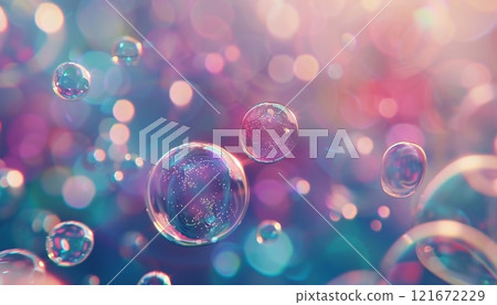 High resolution abstract background with floating bubbles 121672229
