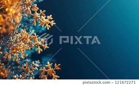 Minimalist winter landscape with copy space 121672271