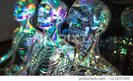 Luminous holographic projections of the human anatomy 121672395
