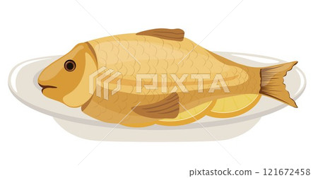 Roasted fish Roasted fish 121672458