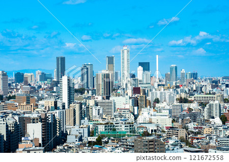 Ikebukuro as seen from the Bunkyo Civic Center Observation Lounge, Bunkyo Ward, Tokyo Ikebukuro as seen from the Bunkyo Civic Center Observation Lounge, Bunkyo Ward, Tokyo 121672558
