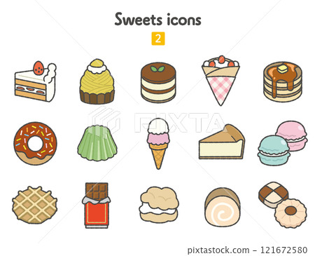 Sweets icon collection 2 Sweets icon collection 2 121672580