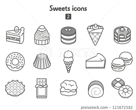 Sweets icon collection 2 121672582