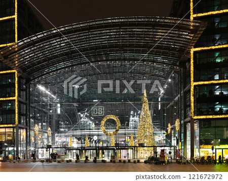 illumination in Berlin on New Year's Eve. 121672972