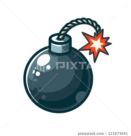 圓形炸彈的插圖 121673041