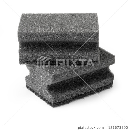Black painting sponge Black painting sponge 121673590