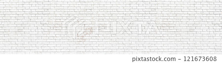 white brick wall 121673608