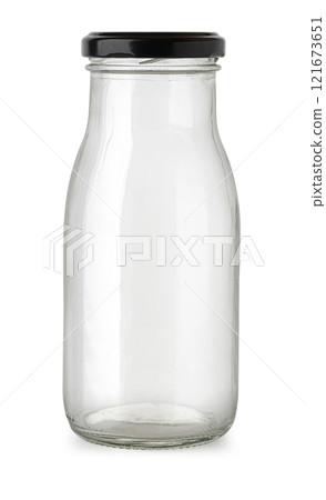 Close empty glass jar 121673651