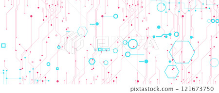 Abstract technology and science circuit background Abstract technology and science circuit background 121673750