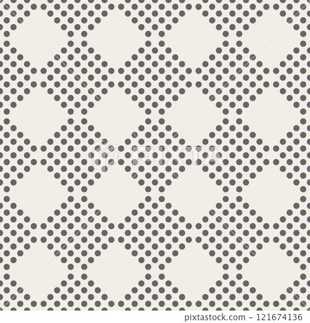 Seamless pattern. Modern stylish texture. Repeating geometric tiles with dots. 121674136