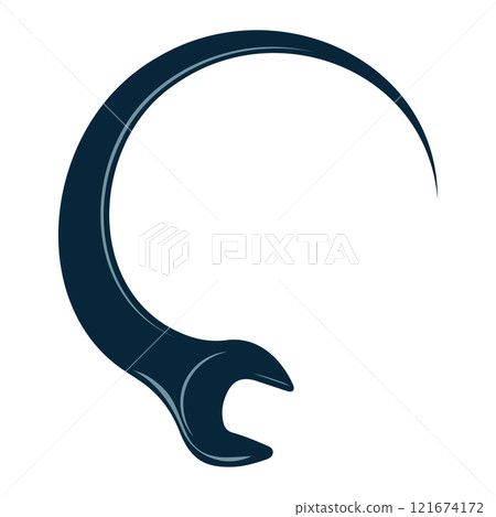 Wrench tool symbol for repair and service 121674172