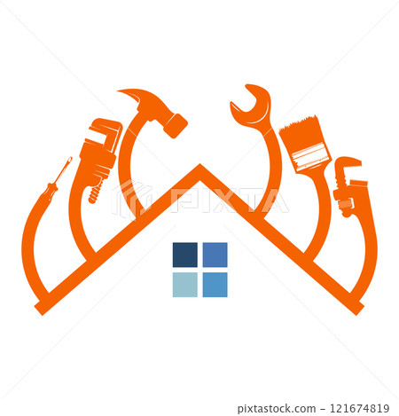 House roof and repair tool, sign for repair House roof and repair tool, sign for repair 121674819
