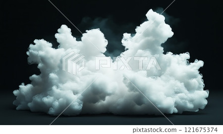 scattered smoke on a black background scattered smoke on a black background 121675374