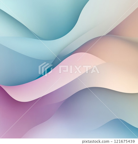 Abstract background with smooth transitions between pastel shades 121675439