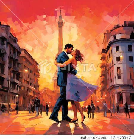 Captivating Tango Dancers in the Heart of Buenos Aires 121675537