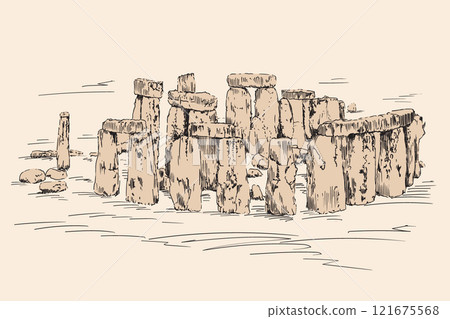 Ancient Stonehenge of stones Ancient Stonehenge of stones 121675568