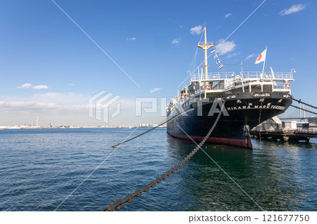 Hikawa Maru moored at Yamashita Park, Yokohama 121677750