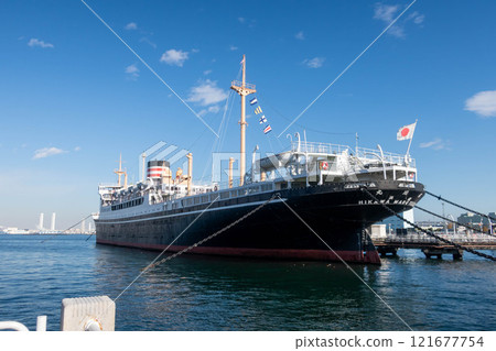 Hikawa Maru moored at Yamashita Park, Yokohama 121677754