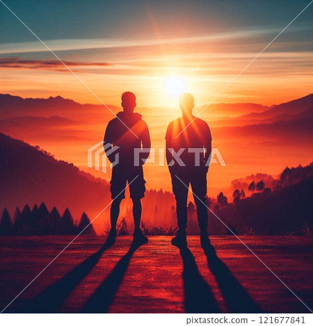 兩個人的背影 兩個人的背影 121677841