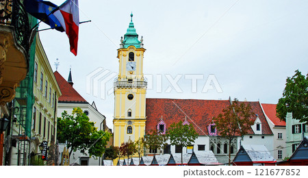 Slovak Republic, capital of Bratislava, Hlavne Square, Old Town Hall Slovak Republic, capital of Bratislava, Hlavne Square, Old Town Hall 121677852